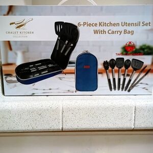 Chalet 6-piece kitchen utensils set w/Carry Bag - New